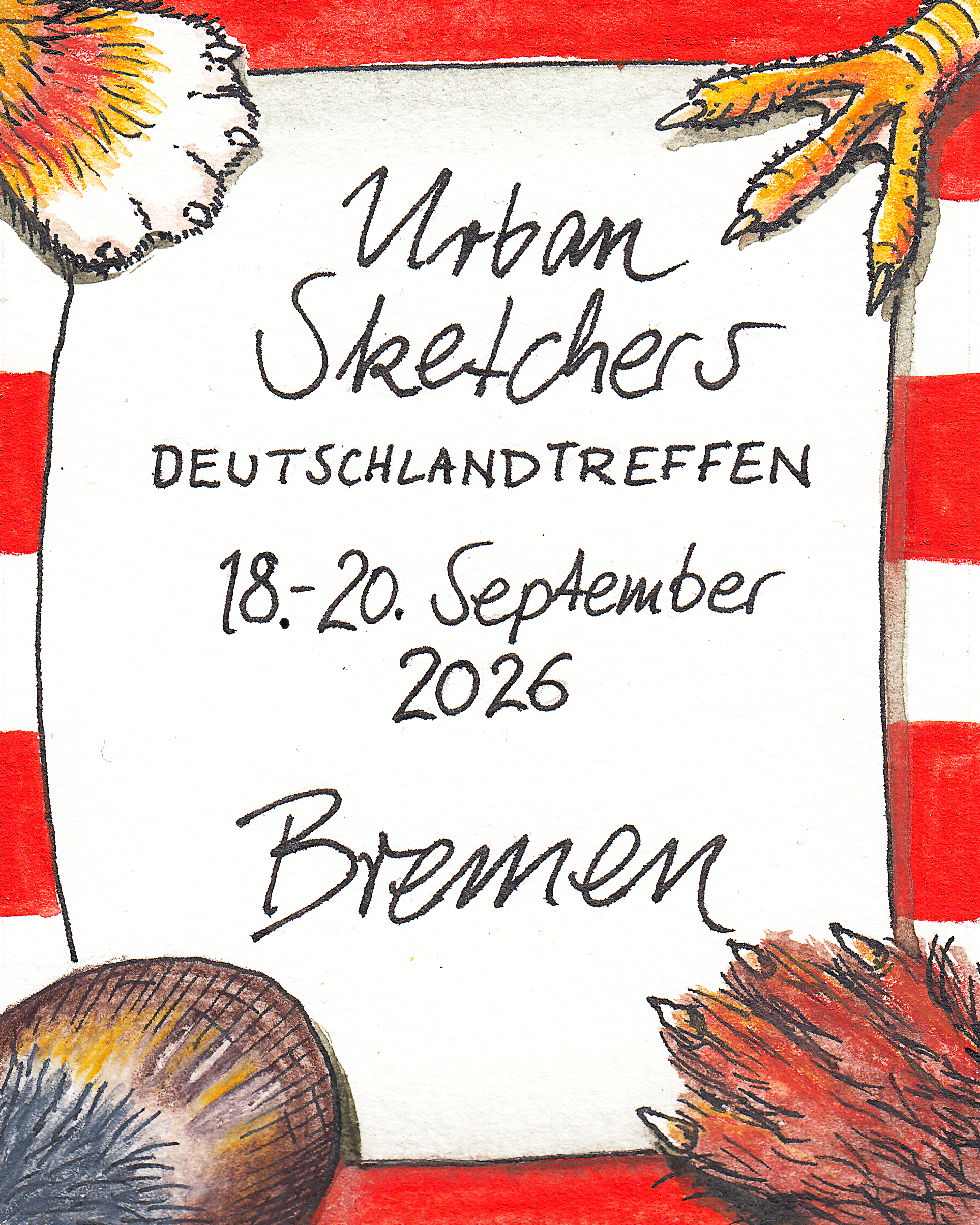 Sketch-Bild zum Urban Sketchers Deutschlandtreffen